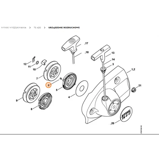 STIHL Śruba z łbem cylindrycznym P3x6 9104 003 0410